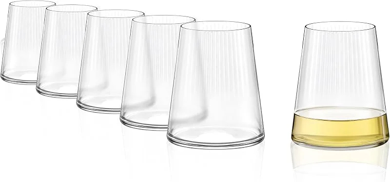 Besuche den Stölzle Lausitz-Store Stölzle Lausitz Symphony Weißweinbecher stielloses Weinglas 400 ml, 6er-Set — Wein und Festtafel