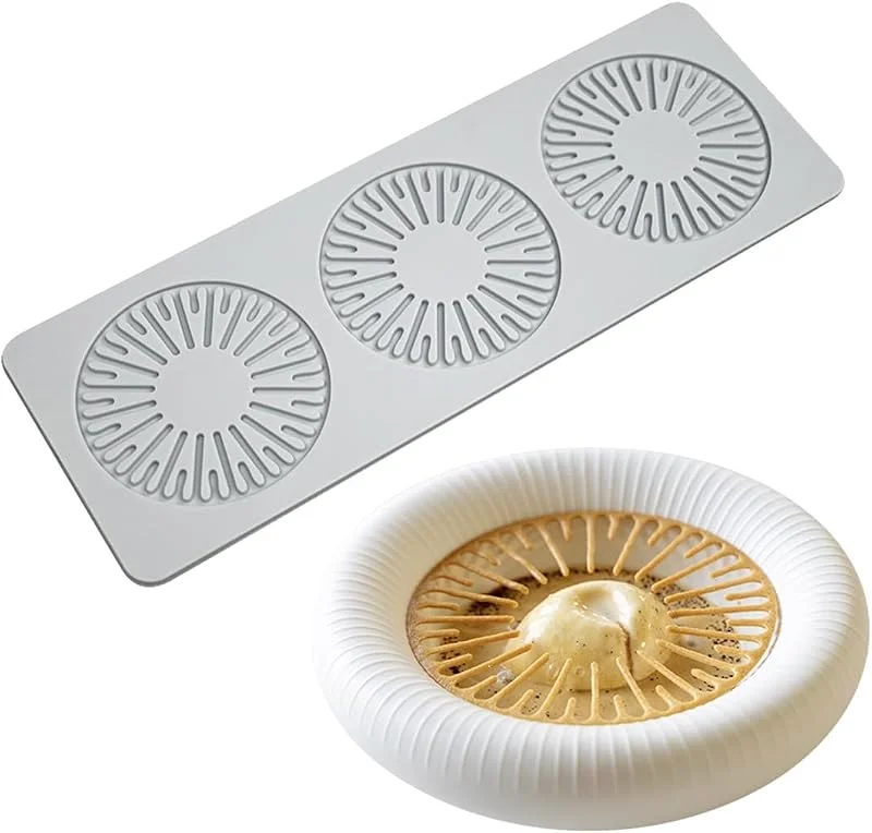 Marke: TUKE Hohlblatt-Silikonform für Schokolade, Süßigkeiten, 3D, hohle Blätter, Dekorationen, Fondant, Modelliermasse (Wassertropfen_24, 4 x 8, 6 x 0, 3 cm) — Weihnachtskueche