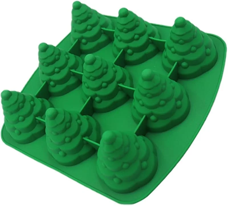 Marke: Generisch Weihnachten Feier Tannenbaum Silikonform Backen, Platte Grün — Weihnachtskueche