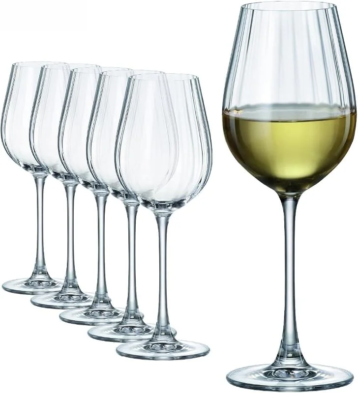 Besuche den Sahm-Store Sahm Columba Optic Weißweingläser, 6er Set – 400 ml — Wein und Festtafel