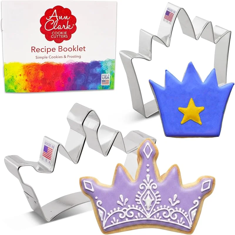 Besuche den Ann Clark Cookie Cutters-Store Ausstechformen von Ann Clark USA - Krone Keksausstecher - 2-Teiliges Set — Weihnachtskueche