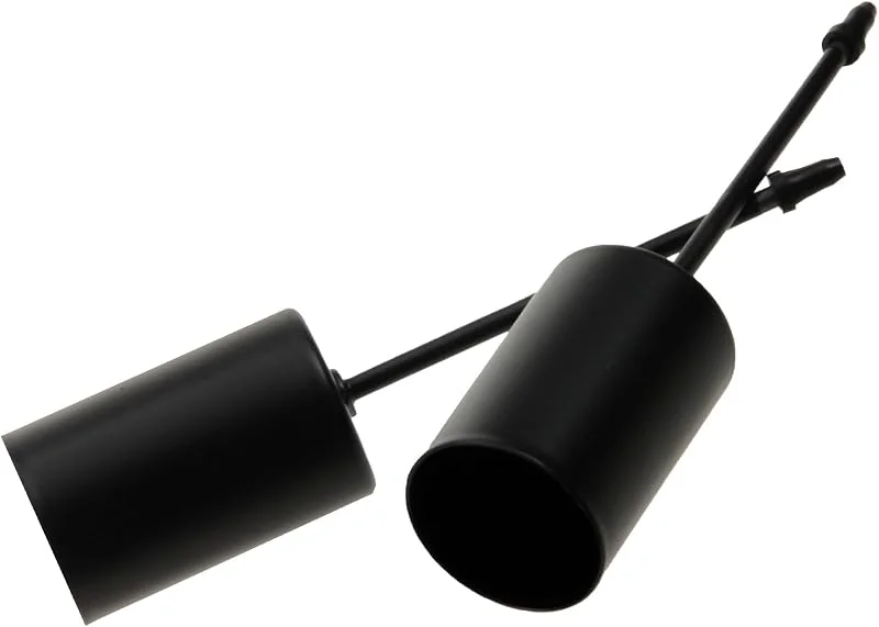 Marke: RiloStore 4tlg Set Kerzenhalter mit Stecker Stabkerzen dünn lang schwarz Metall o488 Metall Kerzenstecker Adventskranz Stecker Kerzenhalter Teelichthalter für Kränze zum Stecken Kerzenpick — Kerzenlicht Abendessen