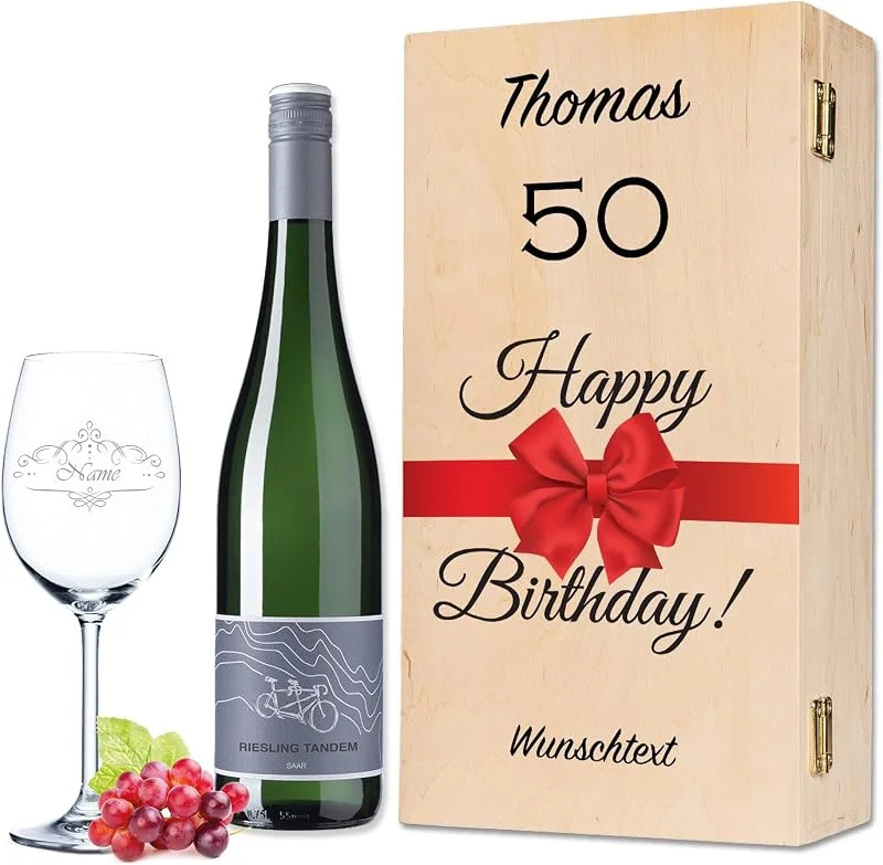 Besuche den GRAVURZEILE-Store GRAVURZEILE Weißweinglas mit Gravur - Bester Papa der Welt - Geschenkset inkl. Holzkiste - Geschenke für den besten Papa zum Vatertag, Geburtstag & Weihnachten — Wein und Festtafel