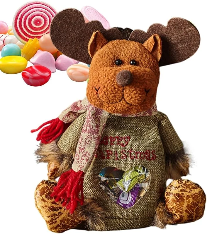 Marke: Generisch Weihnachts-Snacktüten Weihnachtsmann Rentier Verpackungsbeutel — Geschenkverpackung