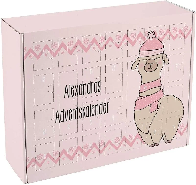 Besuche den Herz & Heim-Store Herz & Heim® Adventskalender für Teenager zum Befüllen mit Lama - Alpaka Weihnachtskalender — Advent und Tisch