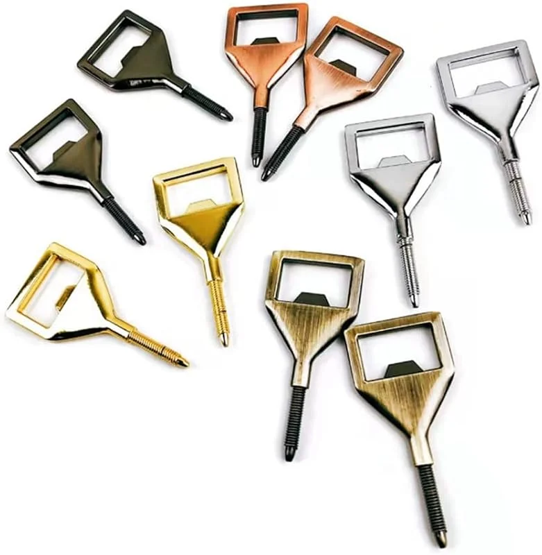 Marke: Grendly Metall-Flaschenöffner-Sets, Einsatz zum Selbermachen, , Metall, Bieröffner, quadratischer Öffner (10 Stück) — Wein und Festtafel