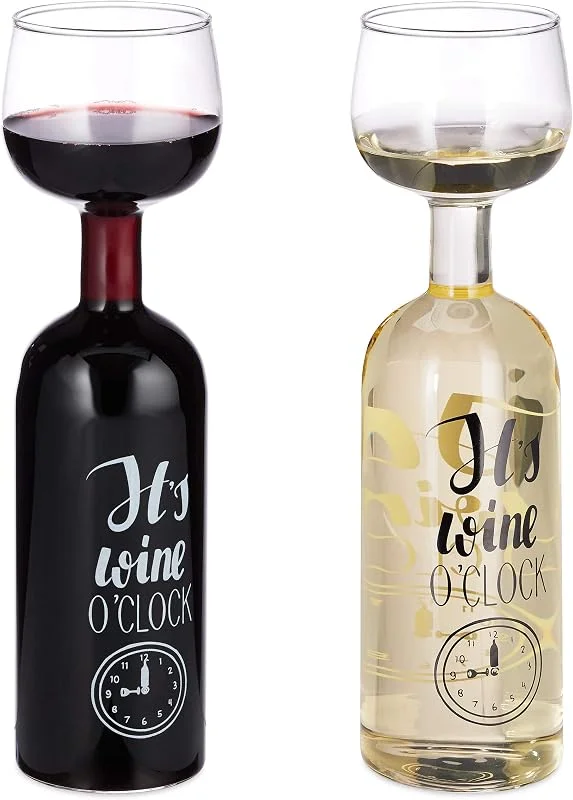 Besuche den Relaxdays-Store Relaxdays Weinflasche Glas, XL Weinglas mit Spruch, transparent — Wein und Festtafel