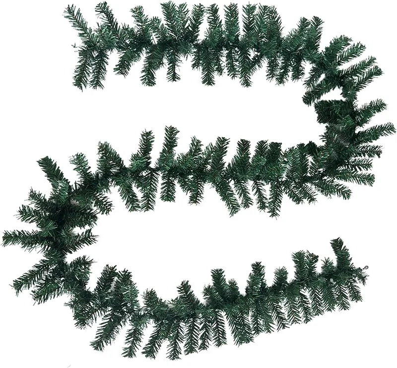Besuche den PrimoLiving-Store PrimoLiving künstliche Tannengirlande 270 cm Tannengrün- Weihnachtsgirlande 2, 7 m grün Deko Girlande für Weihnachten Advent P-16039 — Weihnachtsdeko