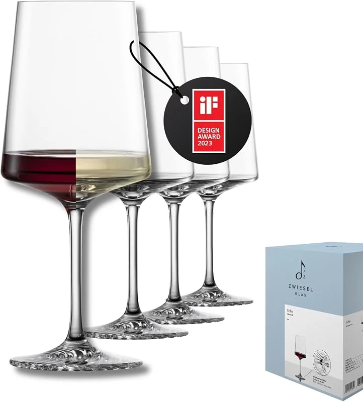 Besuche den Zwiesel Glas-Store Zwiesel Glas Weingläser für Rot- & Weißwein Echo (4 Stk), Made in Germany — Wein und Festtafel